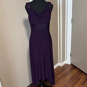 Chaps Deep Purple Cowl-Neck Maxi Dress
